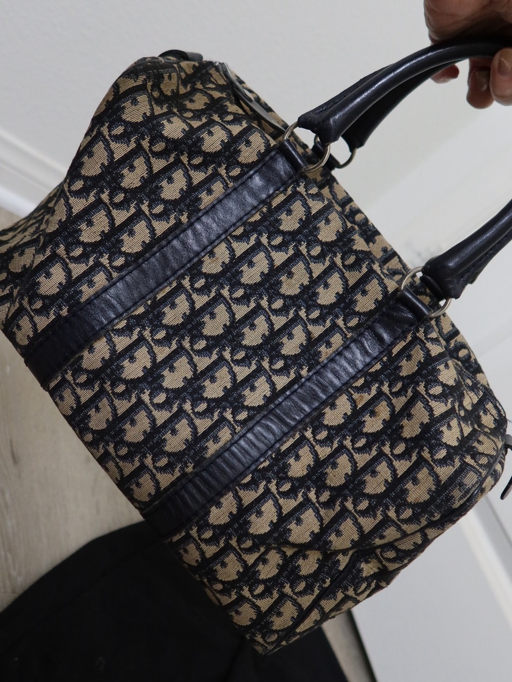 Christian Dior Vintage Trotter Monogram Boston Bag Authentic Preloved - Picture 3 of 17